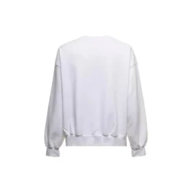 Sweatshirt met ronde hals en scriptlogo “White” 697869TMVB59040