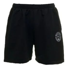 Sweatshorts met logo “Washed Black” 676137TMVA39034