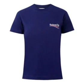 T-shirt met alfabetlogo en korte mouwen, blauw 612964TIV521195