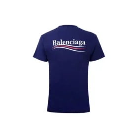 T-shirt met alfabetlogo en korte mouwen, blauw 612964TIV521195
