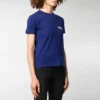 T-shirt met alfabetlogo en korte mouwen, blauw 612964TIV521195