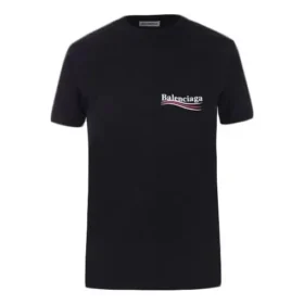 T-shirt met alfabetlogo en korte mouwen, zwart 612964TIV521070