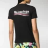 T-shirt met alfabetlogo en korte mouwen, zwart 612964TIV521070