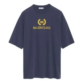 T-shirt met alfabetprint en korte mouwen, marineblauw 492258TAV044128