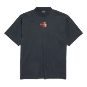 T-shirt met Balenciaga-band op de rug “Black” 764235TSVG28737