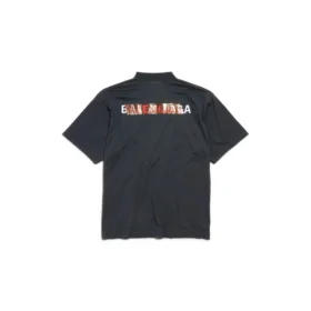 T-shirt met Balenciaga-band op de rug “Black” 764235TSVG28737