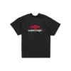 T-shirt met dubbele voorkant “Washed Black” 791615TQVQ61021