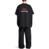 T-shirt met dubbele voorkant “Washed Black” 791615TQVQ61021