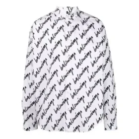 T-shirt met gekrabbeld logo, korte mouwen, ruime pasvorm “White” 662983TLLJ49040