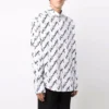 T-shirt met gekrabbeld logo, korte mouwen, ruime pasvorm “White” 662983TLLJ49040