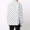 T-shirt met gekrabbeld logo, korte mouwen, ruime pasvorm “White” 662983TLLJ49040
