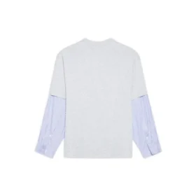 T-shirt met gelaagd Slime-logo “Grijs” 671401TLVF11203