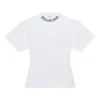 T-shirt met graffitilogo, korte mouwen, wit 641590TJV969040