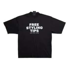 T-shirt met gratis stylingtips “Black White” 744439TOVG29034
