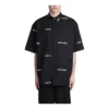 T-shirt met korte mouwen en all-over logo “Black White” 681702TOL651070