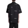 T-shirt met korte mouwen en all-over logo “Black White” 681702TOL651070