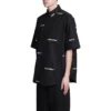 T-shirt met korte mouwen en all-over logo “Black White” 681702TOL651070