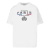 T-shirt met korte mouwen en Crown-logo in alfabetprint, wit 594599TGV489000