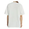 T-shirt met korte mouwen en Crown-logo in alfabetprint, wit 594599TGV489000