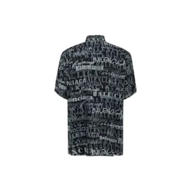 T-shirt met korte mouwen en gemengde typografische logoprint “Black Grey” 556854TELF21269