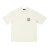 T-shirt met korte mouwen en Scissor Crest-logo “Cream” 612966TMVA29069