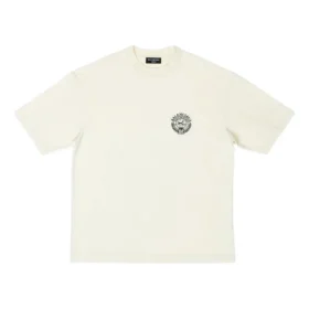 T-shirt met korte mouwen en Scissor Crest-logo “Cream” 612966TMVA29069