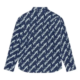 T-shirt met korte mouwen en Scribble-logo, ruime pasvorm “Midnight Blue” 662983TLLJ48502