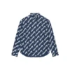 T-shirt met korte mouwen en Scribble-logo, ruime pasvorm “Midnight Blue” 662983TLLJ48502