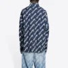 T-shirt met korte mouwen en Scribble-logo, ruime pasvorm “Midnight Blue” 662983TLLJ48502