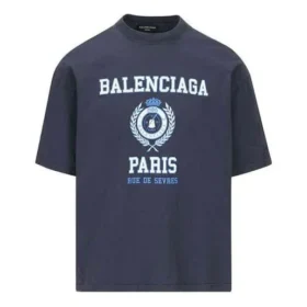 T-shirt met korte mouwen en Varsity-logo “Navy” 612966TMV954140