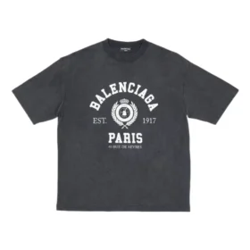 T-shirt met korte mouwen en Varsity-logo “Washed Black” 612966TMV981000