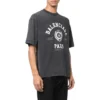 T-shirt met korte mouwen en Varsity-logo “Washed Black” 612966TMV981000