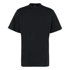 T-shirt met lange achterkant en boxy pasvorm “Zwart” 681045TLVH91070