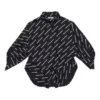 T-shirt met lange mouwen en ‘Typo’-logo-print “Zwart” 671663TLLJ11070