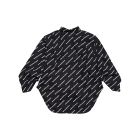 T-shirt met lange mouwen en ‘Typo’-logo-print “Zwart” 671663TLLJ11070