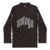 T-shirt met lange mouwen zonder logo “Black Grey” 788244TQVK51200