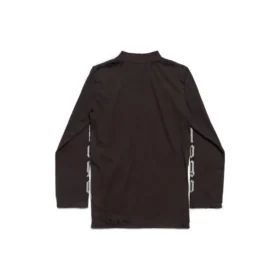 T-shirt met lange mouwen zonder logo “Black Grey” 788244TQVK51200