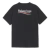 T-shirt met logo, losse pasvorm, korte mouwen, unisex, zwart 556150TAV441000