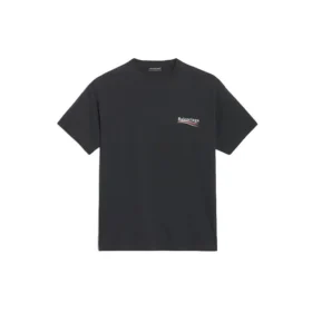 T-shirt met logo, losse pasvorm, korte mouwen, unisex, zwart 556150TAV441000