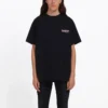 T-shirt met logo, losse pasvorm, korte mouwen, unisex, zwart 556150TAV441000