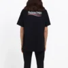 T-shirt met logo, losse pasvorm, korte mouwen, unisex, zwart 556150TAV441000