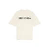 T-shirt met logo, medium pasvorm “Beige” 612966TMVF49069