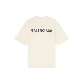 T-shirt met logo, medium pasvorm “Beige” 612966TMVF49069