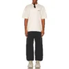 T-shirt met logo, medium pasvorm “Beige” 612966TMVF49069