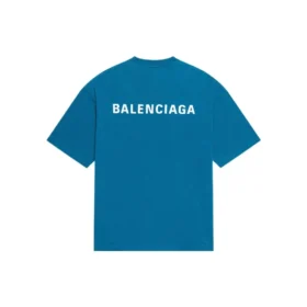 T-shirt met logo, medium pasvorm “Blue” 612966TLVB99567