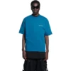 T-shirt met logo, medium pasvorm “Blue” 612966TLVB99567