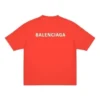 T-shirt met logo, medium pasvorm “Bright Red” 612966TMVF43168