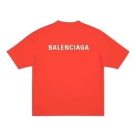 T-shirt met logo, medium pasvorm “Bright Red” 612966TMVF43168
