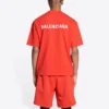 T-shirt met logo, medium pasvorm “Bright Red” 612966TMVF43168