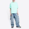 T-shirt met logo, medium pasvorm “Mint Tint” 612966TLVB93062